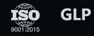 ISO 9001 and GLP certification logos